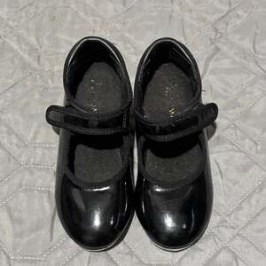 Weissman Theatricals Girls Black Patent Mary Jane Tap Dance Shoes Youth Size 9